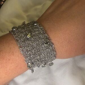 ABS Allen Schwartz Silver Multi-Chain Bracelet
